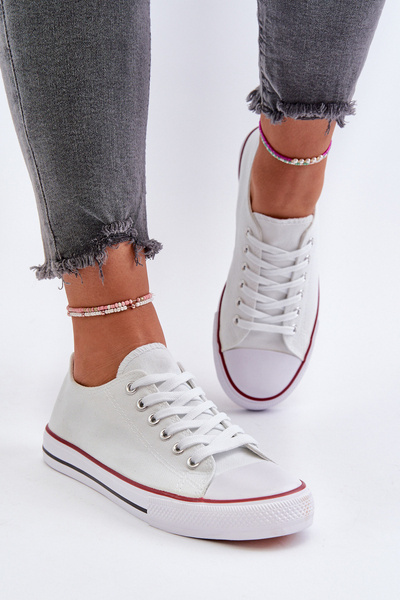Baskets basses classiques blanches pour femmes Caelira