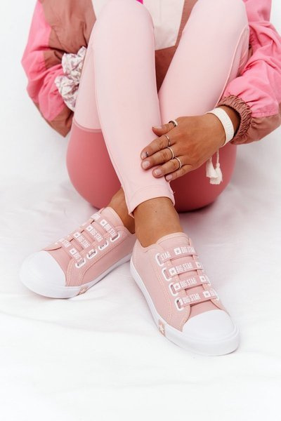 BIG STAR Damen Turnschuhe zum Anziehen HH274096 Rosa