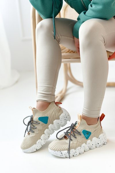 Női sport zoknicipő Bézs Fashion Pioneer