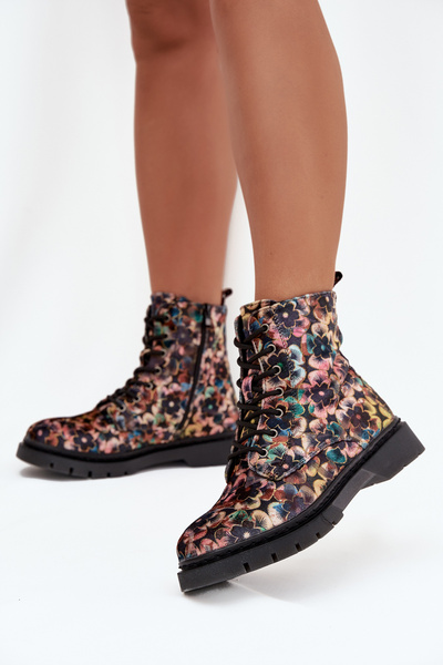 Bottes isolantes pour femmes avec motif floral Artiker 57C1050 multicolore