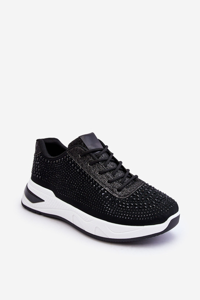 Adidași pentru femei cu zirconi negri Raiden