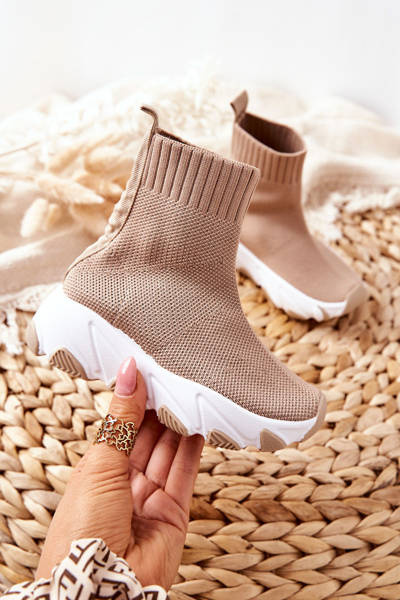 Vaikiški jaunimo sportiniai bateliai Beige Callobe
