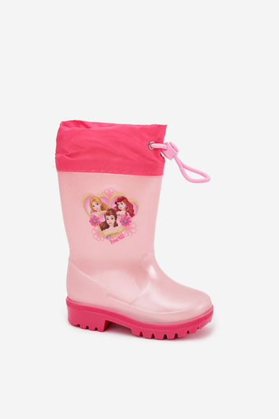 Enfants Filles Bottes en Caoutchouc Princesses Rose Dazzly