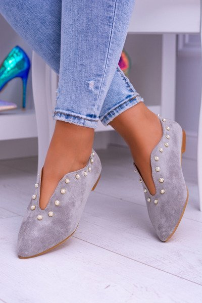 Lu Boo Grey Half Pantofi cu decupaje Corals Merseo