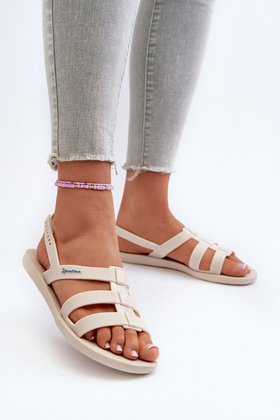 Sandales plates pour femmes 83516 Ipanema Style Sandal Fem Beige