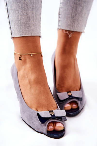 Klassische Keilpumps Monnari 0500-M12 grau