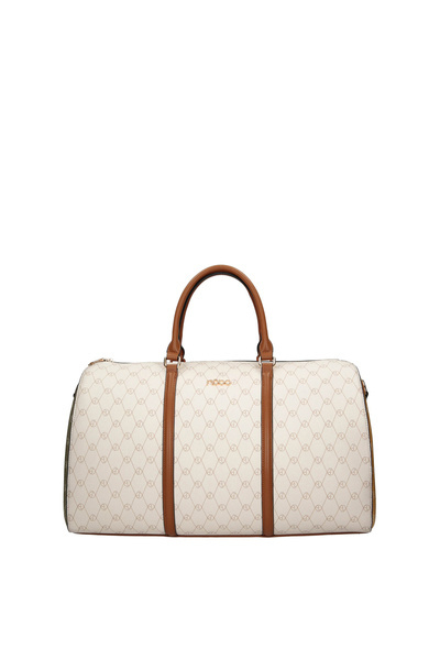 Grand Sac De Voyage NOBO M0430-CM00 Beige Et Marron