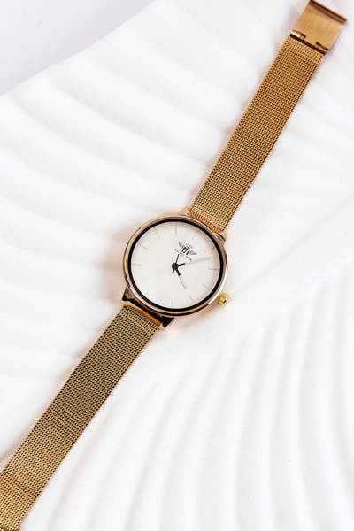 Ceas analog pentru femei Michel John White-Gold