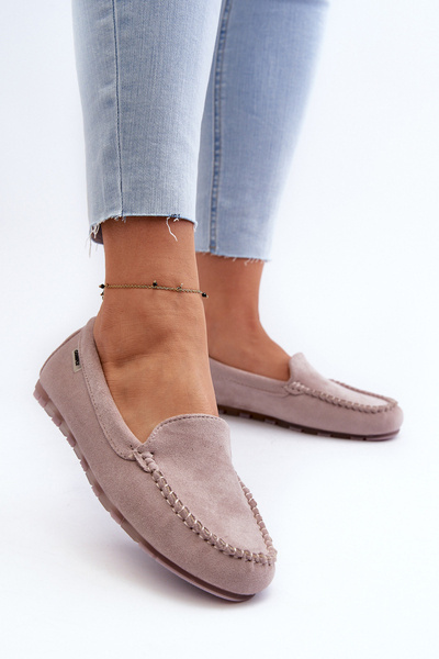 Women's Loafers in Purple Eco Suede Amrutia