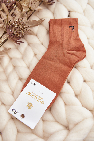 Chaussettes Coton Femme Camel