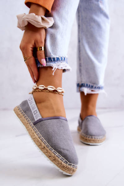 Felcsúsztatható espadrillák Big Star JJ274876 Szürke
