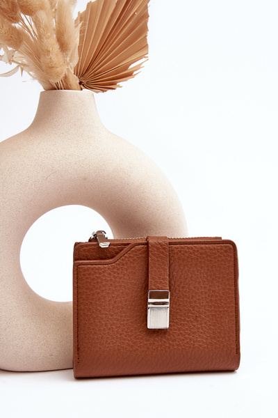 Portefeuille pour femme en éco-cuir noir Lazara