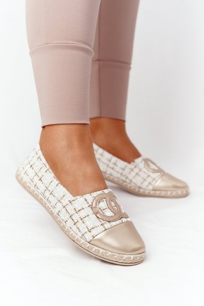 Espadrilles élégantes pour femmes dorées Be My Love
