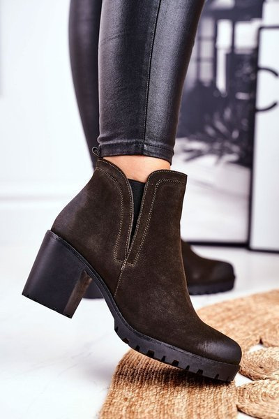 Bottes Femme À Talon Haut Kaki Veronica