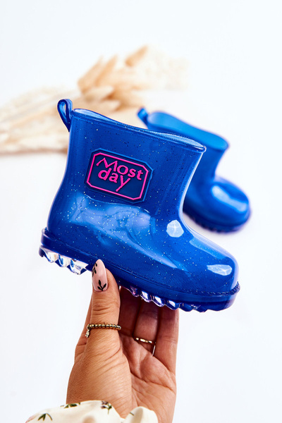 Gyermek Brocade Galoshes Navy Rain