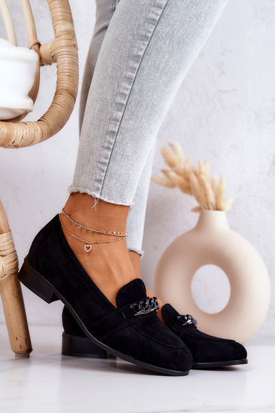 Schwarze Yasmin Mokassin Heels aus Wildleder mit Schlangenhautmuster