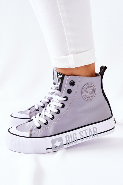 Baskets Hautes Sur Plateforme Big Star II274016 Gris
