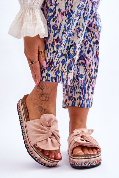 Chaussons Femme Sur Plateforme Massive Rose clair Terisa