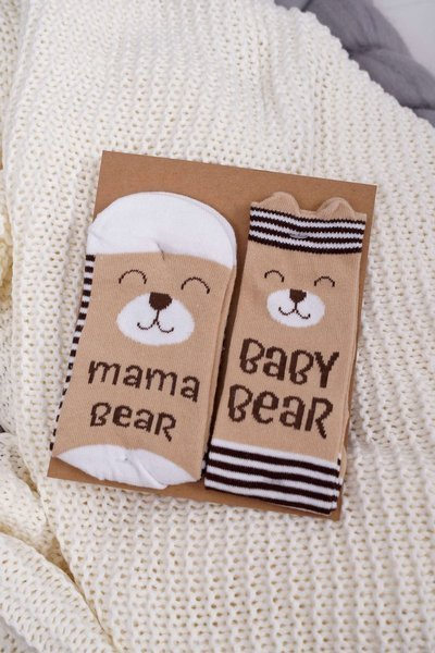 Lot de chaussettes Soxo Mama Baby Bear femme et enfant