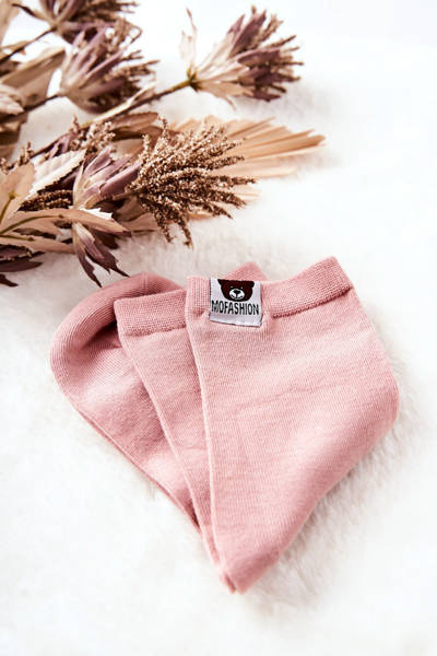 Teddybär-Socken für Kinder Hellrosa