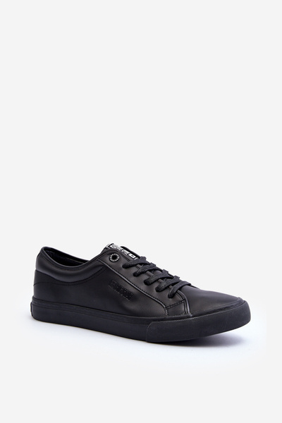 Herren-Sneaker aus Kunstleder Schwarz Big Star JJ174234