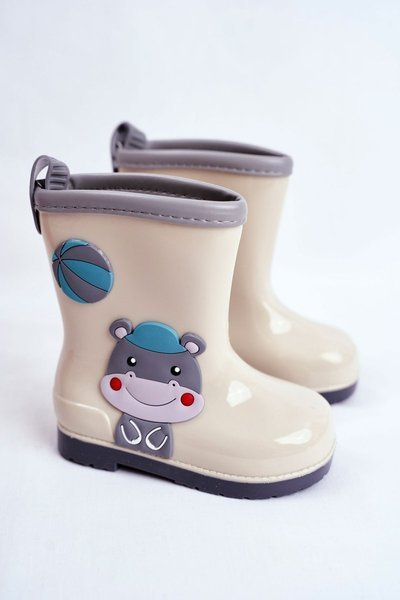 Vaikiški Guminiai Galoshes batai Grey Hipo
