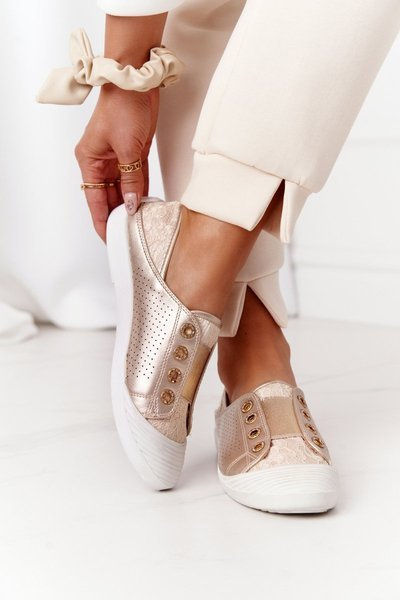 Damen Lu Boo Schnürschuhe Gold