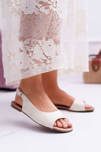 Women's Light Gold Prius Sandals