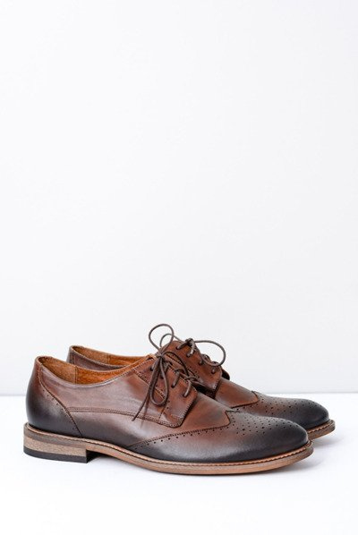 Nikopol Braun Herren Leder Elegant Mortes Halbschuhe