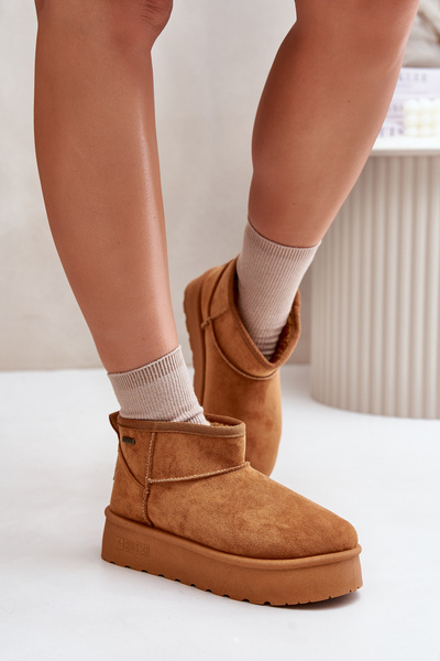 Bottes De Neige Basses Sur Plateforme Big Star OO274A098 Camel