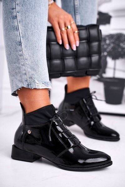 Bottes Femme Maciejka Cuir Noir 04744-01