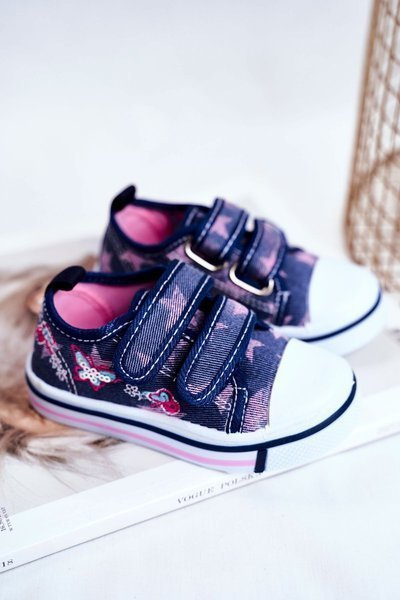 Klettverschluss Kinder Tennis Blau Junalo