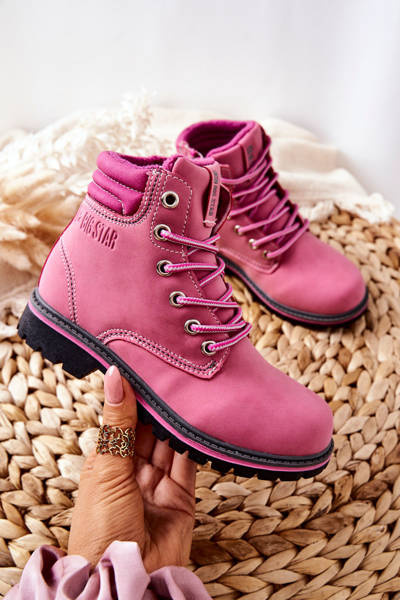 Trapper Boots Kinder Big Star BB374124BS Rosa
