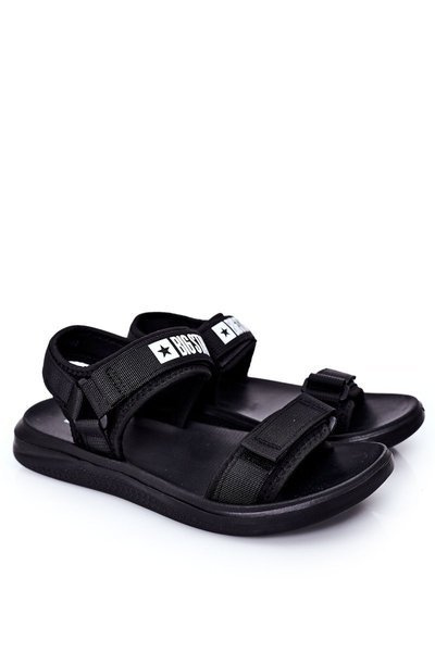 Herren Sport Sandalen Big Star HH174842 Schwarz