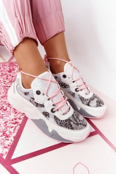 Sneakers pentru femei Memory Spumă Big Star HH274326 White