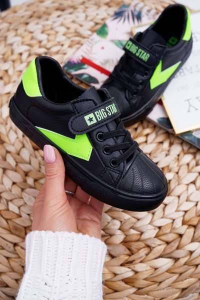 Sports Kids Star Big Velcro Black FF374121