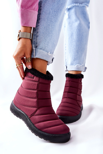 Damen Warm-up Schneestiefel Burgund Mezyss