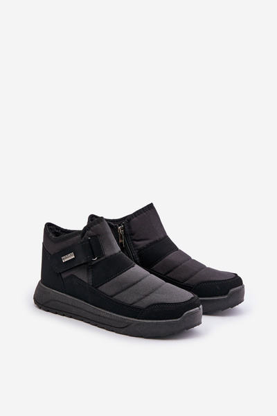 Bottes d'hiver isolées pour hommes Bottes de neige Noir Progress PROGJ-22-153