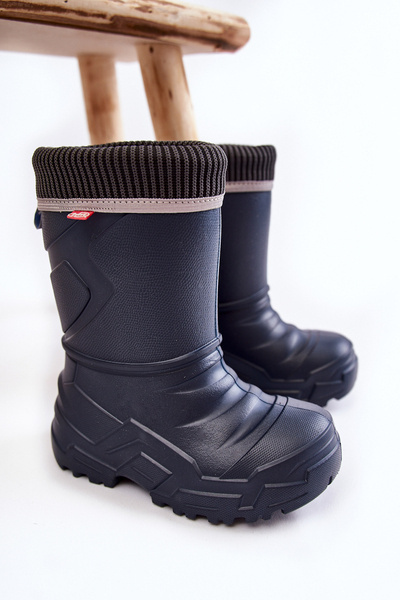 Bottes de Pluie Chauffantes Enfant Befado 162X304 Bleu marine