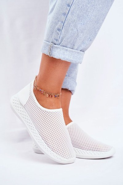 Chaussures de sport pour femmes à enfiler blanches Gestacio