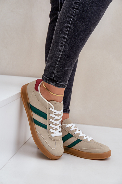 Women's Low Beige Sneakers Ennorwen