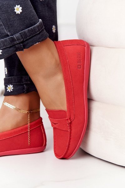 Női velúr mokaszin Big Star HH274668 Coral