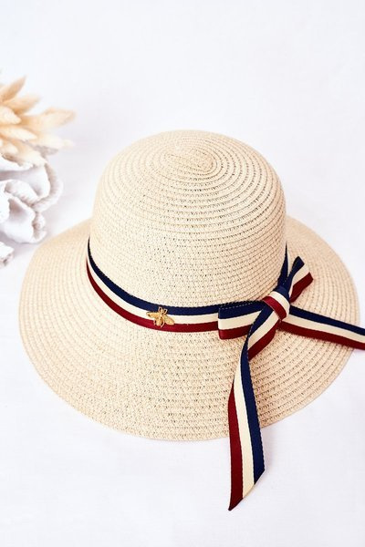 Chapeau Tressé BRUNO ROSSI Beige