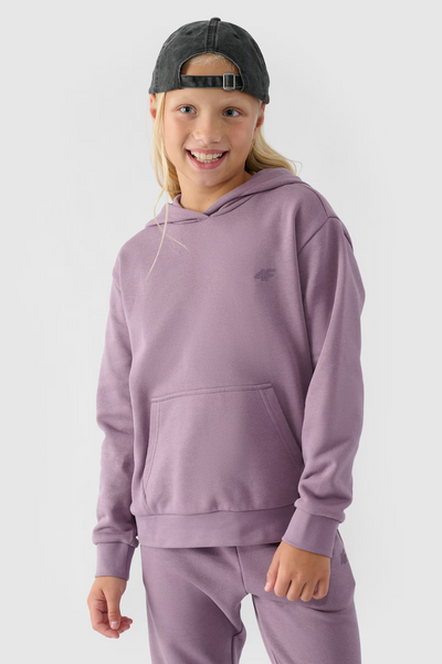 Mädchen Ungefütterter Hoodie Glatt Lila 4F 4FJWMM00TSWSF1316-51S