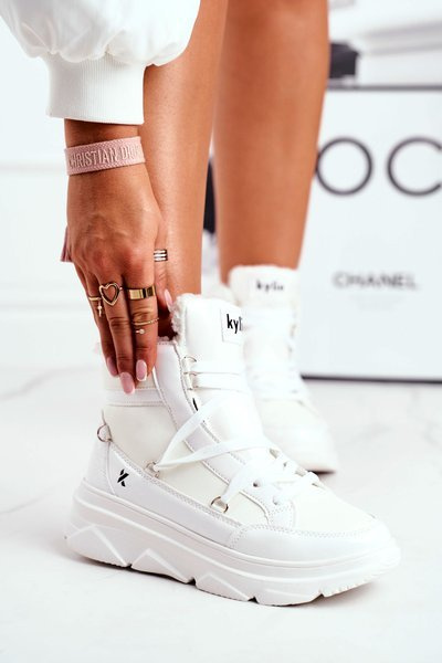 Bottes de neige et baskets pour femmes blanches Missy