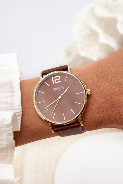 Montre Femme Ernest Marron Foncé Sandmill