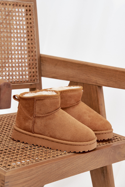 Bottes d'hiver pour enfants et adolescents doublées de peluche Camel Mireya