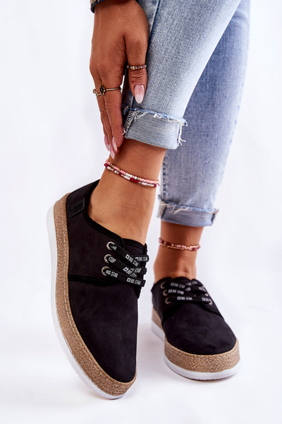 Baskets basses femme système de mousse à mémoire de forme Big Star KK276004 noir