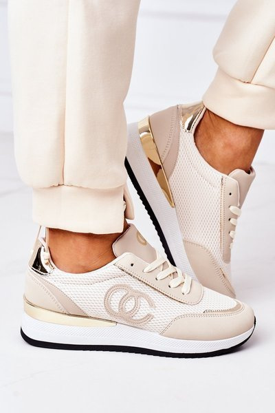 Damen Sportschuhe Sneakers Beige Under Control
