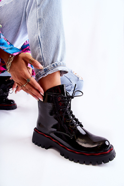 Bottes pour femmes nouées noires Sherill